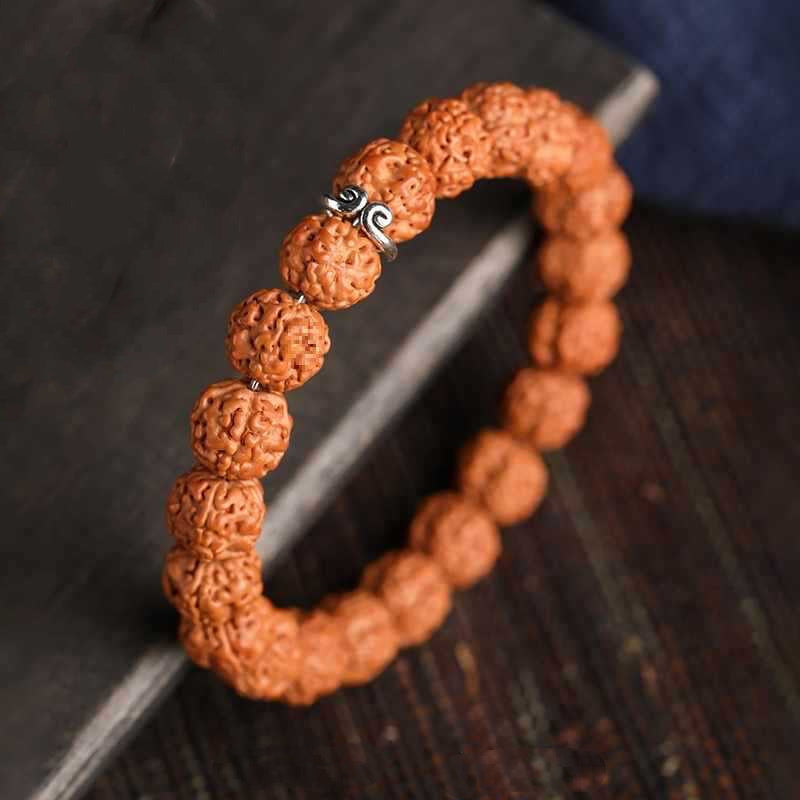 WIAUGEM Wukong Crown Rudraksha Protection Bracelet