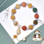 【WiAuGem】Neues chinesisches Retro-Lotusblumen-Armband, einzigartiges Design, vielseitig kombinierbar, farbenfroh, ideal als Freundinnen-Armband – handgefertigt in einem tausend Jahre alten Tempel