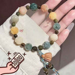 【WiAuGem】Neues chinesisches Retro-Lotusblumen-Armband, einzigartiges Design, vielseitig kombinierbar, farbenfroh, ideal als Freundinnen-Armband – handgefertigt in einem tausend Jahre alten Tempel