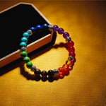 Seven Chakra Energy Bracelet | 7 Sacred Stones for Balance