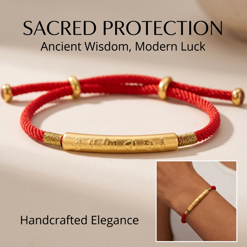 Tibetan Lucky Bracelet Red String Bracelet Buddhist Lucky Charm