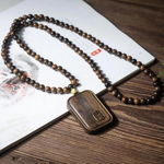 Agarwood Amulet Pendant | Natural Wu Shi Spiritual Jewelry