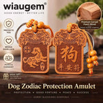 Wiaugem 12 Zodiac Peach Wood Protection Amulet