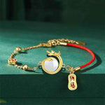 Red thread safety bracelet | Dragon-shaped lucky charm