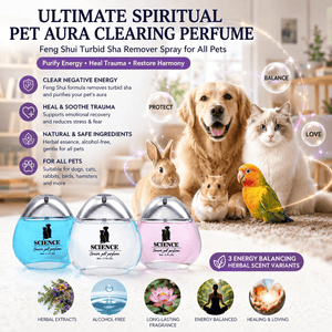 Spiritual Pet Perfume | Herbal Aura Mist for Dogs & Cats | Energy Cleansing, Odor Care & Positive Home Vibes