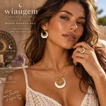 WIAUGEM Moon Energy 3-Piece Jewelry Set
