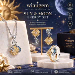 WIAUGEM Sun &amp; Moon Manifestation 3-Piece Jewelry Set