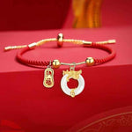 Red thread safety bracelet | Dragon-shaped lucky charm