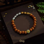WIAUGEM Natural Sandalwood Zodiac Glow Bracelet