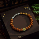 WIAUGEM Natural Sandalwood Zodiac Glow Bracelet