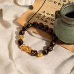 Black Obsidian Wealth Bracelet | Imperial Pixiu Protection