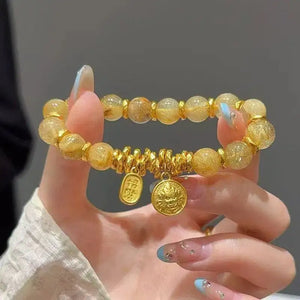 Citrine Bracelet for Wealth - Blessed by the God of Fortune