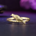Crow Ring | Gothic Crow Jewelry for Protection & Intuition | Wiaugem