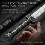 Dragon Soul Han Sword - Feng Shui Home Protection Unsharpened Steel Sword | Ward Off Evil, Attract Luck & Repel Negative Energy