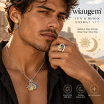 WIAUGEM Sun &amp; Moon Manifestation 3-Piece Jewelry Set