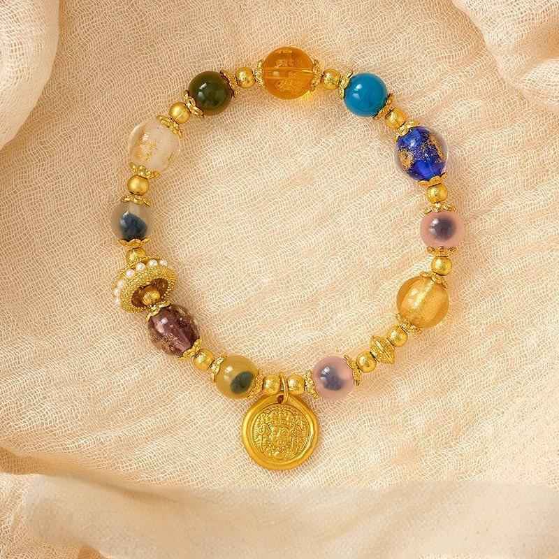 Natural Sugar Heart Agate Bracelet | Yellow Fortune & Luck Jewelry