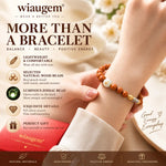 WIAUGEM Natural Sandalwood Zodiac Glow Bracelet