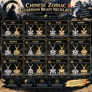 Wiaugen 12 Chinese Zodiac Necklace | Temple-Blessed Zodiac Guardian Jewelry