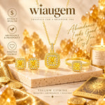 WIAUGEM Citrine Wealth Manifestation 3-Piece Jewelry Set