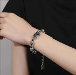 Handcrafted Feng Shui Wealth Talisman Bracelet with Pixiu Enamel 'Cai' Glyph for Attracting Abundance from a Thousand-Year-Old Temple