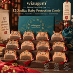 WIAUGEM Chinese Zodiac Sandalwood Baby Comb