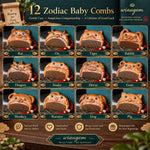WIAUGEM Chinese Zodiac Sandalwood Baby Comb