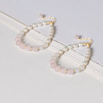 Rose Quartz Pearl Love Bracelet