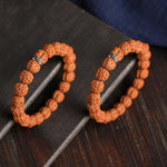 WIAUGEM Wukong Crown Rudraksha Protection Bracelet