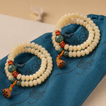 WIAUGEM Double Wrap Bodhi Buddha Lotus Harmony Bracelet