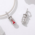 Wiaugem Gothic Hourglass Necklace | Halloween Jewelry for Time &amp; Transformation