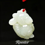 Wiaugem 12 Chinese Zodiac Natural Jade Pendant