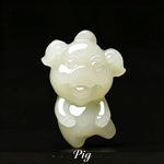 Wiaugem 12 Chinese Zodiac Natural Jade Pendant