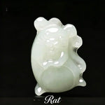 Wiaugem 12 Chinese Zodiac Natural Jade Pendant