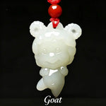 Wiaugem 12 Chinese Zodiac Natural Jade Pendant