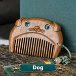 WIAUGEM Chinese Zodiac Sandalwood Baby Comb