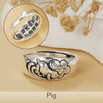12 Chinese Zodiac Adjustable Ring | Wiaugem
