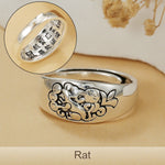 12 Chinese Zodiac Adjustable Ring | Wiaugem