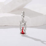 Wiaugem Gothic Hourglass Necklace | Halloween Jewelry for Time &amp; Transformation