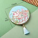 Chinese Zodiac Metal Folding Compact Mirror | WIAUGEM