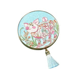 Chinese Zodiac Metal Folding Compact Mirror | WIAUGEM
