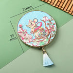 Chinese Zodiac Metal Folding Compact Mirror | WIAUGEM