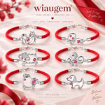 Wiaugen 12 Chinese Zodiac Red String Bracelet