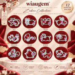 Wiaugen 12 Chinese Zodiac Red String Bracelet