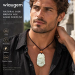 Wiaugem 12 Chinese Zodiac Natural Jade Pendant