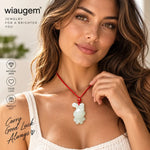 Wiaugem 12 Chinese Zodiac Natural Jade Pendant