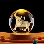 12 Chinese Zodiac Crystal Ball Night Light | WIAUGEM