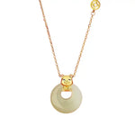Wiaugem Chinese Zodiac Peace Buckle Necklace