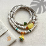 WIAUGEM Star &amp; Moon Bodhi Lotus Three-Loop Bracelet