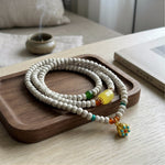WIAUGEM Star &amp; Moon Bodhi Lotus Three-Loop Bracelet