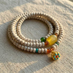 WIAUGEM Star &amp; Moon Bodhi Lotus Three-Loop Bracelet